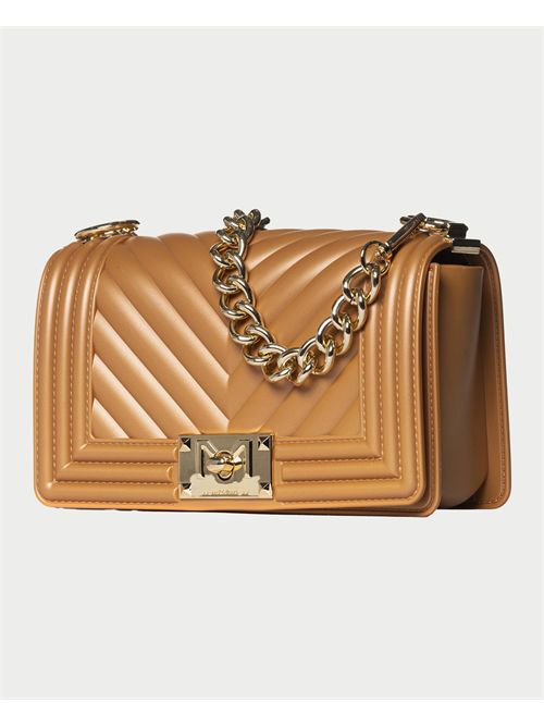 Borsa  Marc Ellis con tracolla in catena MARC ELLIS | FLAT S 25CUOIO/LIGHT GOLD